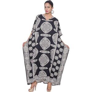 ⭐Women Plus Size Kaftan Beach Swimsuit Cover Up Maxi House Dresses